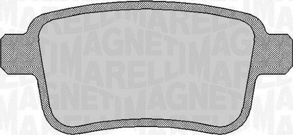 Magneti Marelli 363916060660 - Bremžu uzliku kompl., Disku bremzes www.autospares.lv