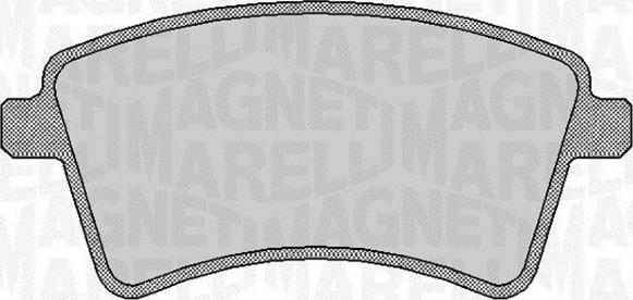 Magneti Marelli 363916060661 - Тормозные колодки, дисковые, комплект www.autospares.lv