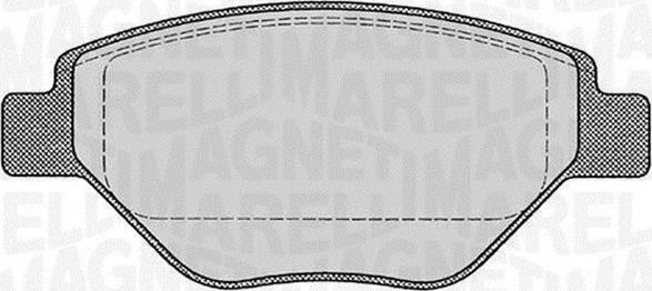 Magneti Marelli 363916060600 - Bremžu uzliku kompl., Disku bremzes www.autospares.lv