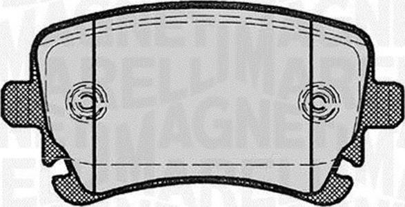 Magneti Marelli 363916060602 - Brake Pad Set, disc brake www.autospares.lv