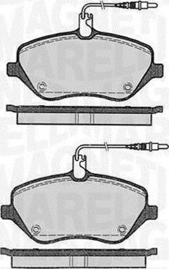 Magneti Marelli 363916060615 - Brake Pad Set, disc brake www.autospares.lv