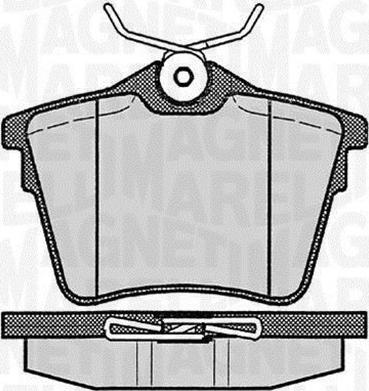 Magneti Marelli 363916060616 - Brake Pad Set, disc brake www.autospares.lv