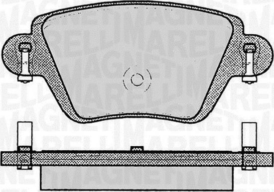 Magneti Marelli 363916060613 - Brake Pad Set, disc brake www.autospares.lv