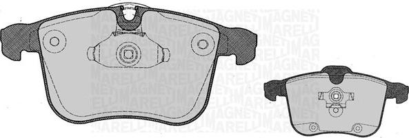 Magneti Marelli 363916060612 - Brake Pad Set, disc brake www.autospares.lv