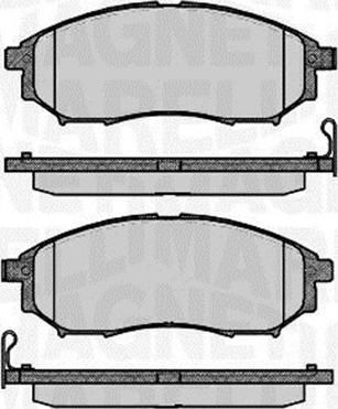 Magneti Marelli 363916060683 - Brake Pad Set, disc brake www.autospares.lv