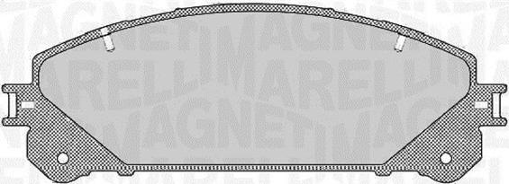 Magneti Marelli 363916060634 - Bremžu uzliku kompl., Disku bremzes www.autospares.lv