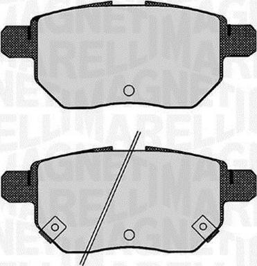 Magneti Marelli 363916060630 - Brake Pad Set, disc brake www.autospares.lv