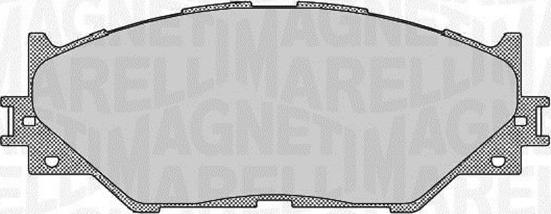 Magneti Marelli 363916060637 - Bremžu uzliku kompl., Disku bremzes www.autospares.lv