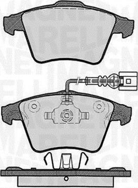 Magneti Marelli 363916060625 - Bremžu uzliku kompl., Disku bremzes autospares.lv