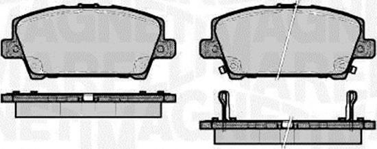 Magneti Marelli 363916060620 - Bremžu uzliku kompl., Disku bremzes www.autospares.lv