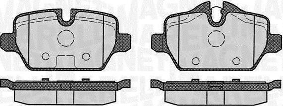 Magneti Marelli 363916060623 - Brake Pad Set, disc brake www.autospares.lv