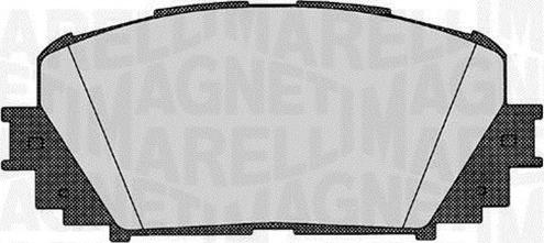 Magneti Marelli 363916060627 - Brake Pad Set, disc brake www.autospares.lv