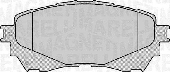 Magneti Marelli 363916060677 - Bremžu uzliku kompl., Disku bremzes www.autospares.lv