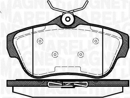 Magneti Marelli 363916060194 - Brake Pad Set, disc brake www.autospares.lv