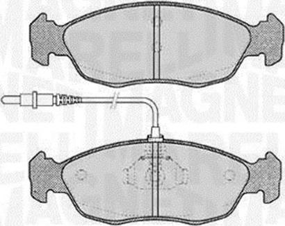 Magneti Marelli 363916060195 - Brake Pad Set, disc brake www.autospares.lv