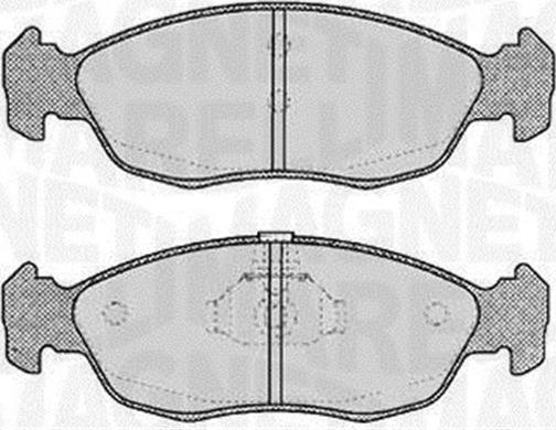 Magneti Marelli 363916060196 - Brake Pad Set, disc brake www.autospares.lv