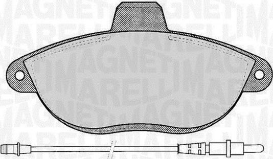 Magneti Marelli 363916060192 - Brake Pad Set, disc brake www.autospares.lv