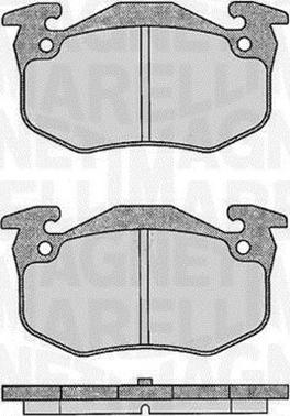 Magneti Marelli 363916060197 - Brake Pad Set, disc brake www.autospares.lv