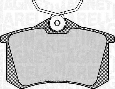 Magneti Marelli 363916060144 - Brake Pad Set, disc brake www.autospares.lv