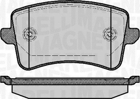 Magneti Marelli 363916060141 - Bremžu uzliku kompl., Disku bremzes www.autospares.lv