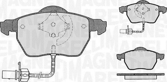 Magneti Marelli 363916060142 - Brake Pad Set, disc brake www.autospares.lv