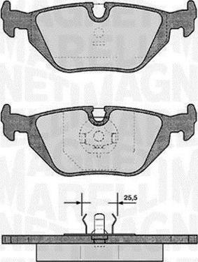 Magneti Marelli 363916060154 - Brake Pad Set, disc brake www.autospares.lv