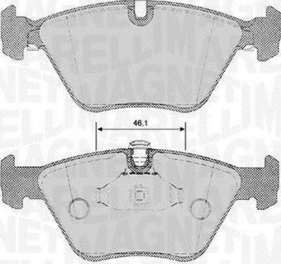 Magneti Marelli 363916060153 - Bremžu uzliku kompl., Disku bremzes www.autospares.lv