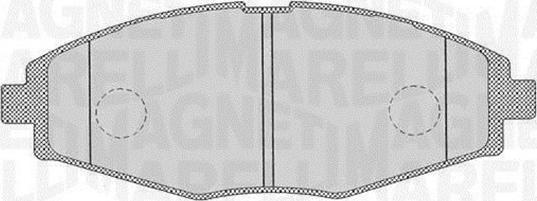 Magneti Marelli 363916060164 - Bremžu uzliku kompl., Disku bremzes www.autospares.lv