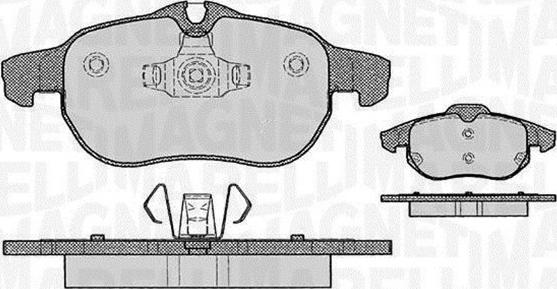 Magneti Marelli 363916060162 - Brake Pad Set, disc brake www.autospares.lv