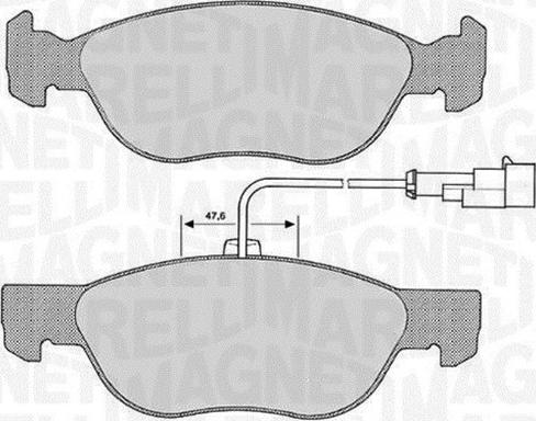 Magneti Marelli 363700201140 - Bremžu uzliku kompl., Disku bremzes www.autospares.lv