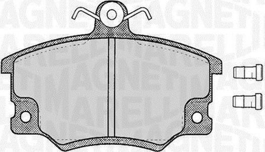 Magneti Marelli 363916060105 - Brake Pad Set, disc brake www.autospares.lv