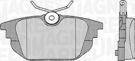 Magneti Marelli 363916060106 - Тормозные колодки, дисковые, комплект www.autospares.lv