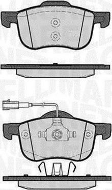 Magneti Marelli 363916060115 - Тормозные колодки, дисковые, комплект www.autospares.lv