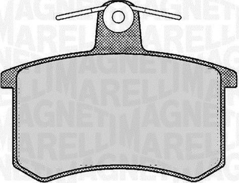 Magneti Marelli 363916060116 - Bremžu uzliku kompl., Disku bremzes www.autospares.lv