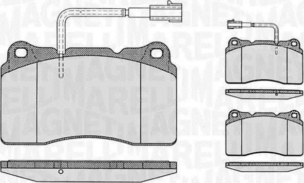 Magneti Marelli 363916060113 - Bremžu uzliku kompl., Disku bremzes autospares.lv