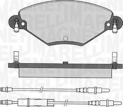 Magneti Marelli 363916060181 - Bremžu uzliku kompl., Disku bremzes www.autospares.lv