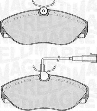 Magneti Marelli 363916060183 - Brake Pad Set, disc brake www.autospares.lv