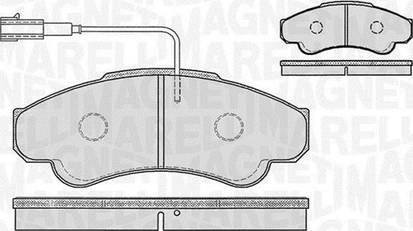 Magneti Marelli 363916060187 - Bremžu uzliku kompl., Disku bremzes autospares.lv