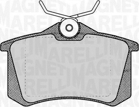 Magneti Marelli 363916060131 - Brake Pad Set, disc brake www.autospares.lv