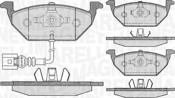 Magneti Marelli 363916060132 - Brake Pad Set, disc brake www.autospares.lv