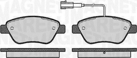 Magneti Marelli 363916060126 - Brake Pad Set, disc brake www.autospares.lv