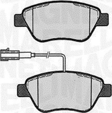 Magneti Marelli 363916060123 - Brake Pad Set, disc brake www.autospares.lv