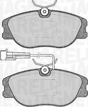 Magneti Marelli 363916060122 - Bremžu uzliku kompl., Disku bremzes autospares.lv