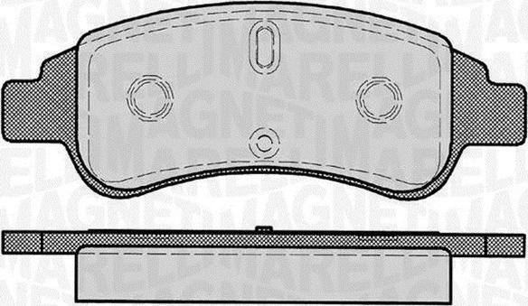 Magneti Marelli 363916060170 - Тормозные колодки, дисковые, комплект www.autospares.lv