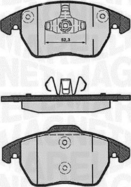 Magneti Marelli 363916060178 - Тормозные колодки, дисковые, комплект www.autospares.lv