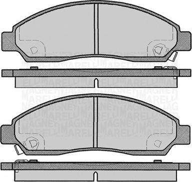 Magneti Marelli 363916060802 - Bremžu uzliku kompl., Disku bremzes www.autospares.lv