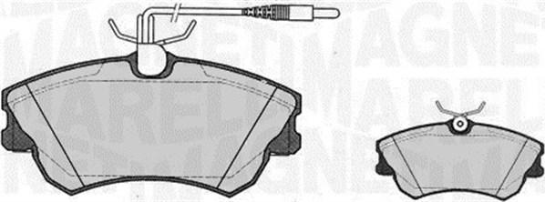 Magneti Marelli 363916060816 - Brake Pad Set, disc brake www.autospares.lv