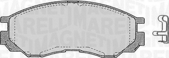 Magneti Marelli 363916060810 - Brake Pad Set, disc brake www.autospares.lv