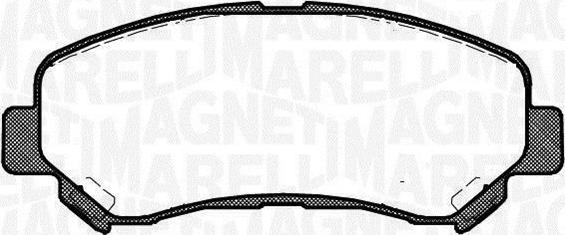 Magneti Marelli 363916060811 - Bremžu uzliku kompl., Disku bremzes www.autospares.lv