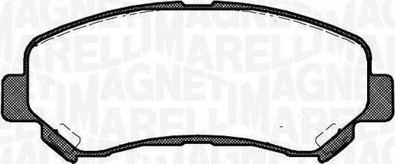 Magneti Marelli 363916060812 - Bremžu uzliku kompl., Disku bremzes www.autospares.lv